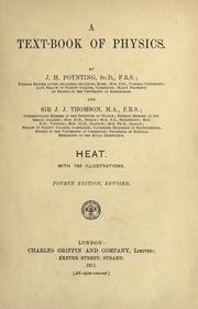 Cover of: A text-book of physics by J. H. Poynting