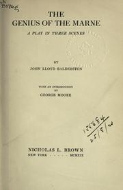 Cover of: The genius of the Marne by John L. Balderston