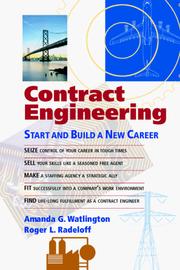 Cover of: Contract engineering: start and build a new career