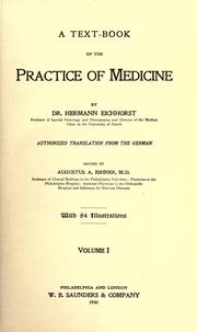 Cover of: A text-book of the practice of medicine