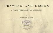 Cover of: Drawing and design by Edward R. Taylor