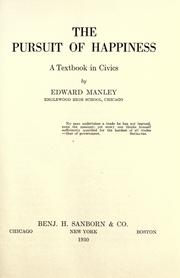 Cover of: The pursuit of happiness