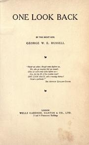 Cover of: One look back by George William Erskine Russell