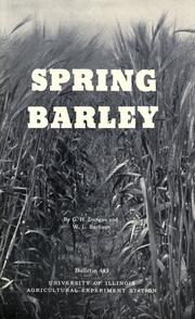 Cover of: Spring barley in Illinois