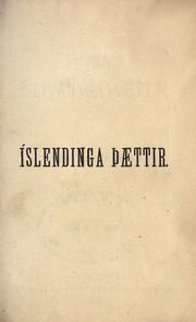 Cover of: Íslendinga sögur.