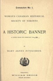 Cover of: Report and transaction. by Women's Canadian Historical Society of Toronto