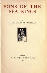 Cover of: Sons of the sea kings by Alice Milligan