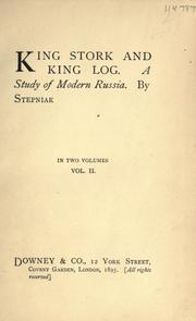 Cover of: King Stork and King Log. by S. Stepniak