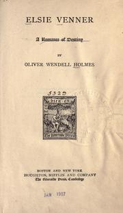 Cover of: Elsie Venner by Oliver Wendell Holmes, Sr.