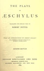 Cover of: The plays of Aeschylus by Aeschylus
