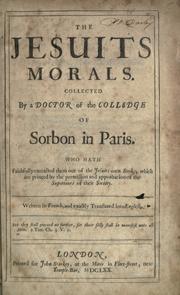 Cover of: The Jesuits morals by Nicolas Perrault