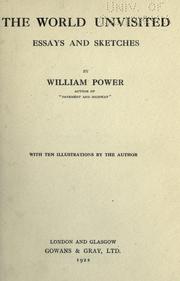 Cover of: The world unvisited by William Power