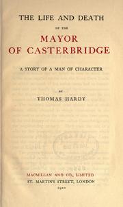 Cover of: The works of Thomas Hardy in prose and verse, with prefaces and notes. by Thomas Hardy, Thomas Hardy