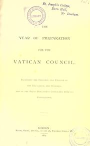Cover of: The year of preparation for the vatican council by Herbert Vaughan