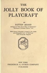 Cover of: The jolly book of playcraft by Patten Beard