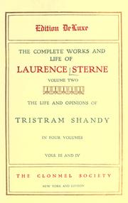 Cover of: The  complete works and life of Laurence Sterne (Volume II) by Laurence Sterne