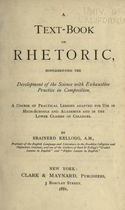 Cover of: A text-book on rhetoric