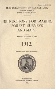 Cover of: Instructions for making forest surveys and maps.