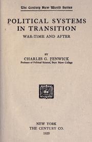 Cover of: Political systems in transition by Charles G. Fenwick, Charles G. Fenwick