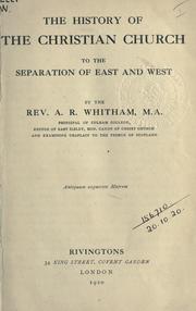 Cover of: History of the Church by George Waddington