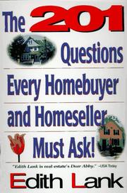 Cover of: The 201 questions every homebuyer and homeseller must ask!