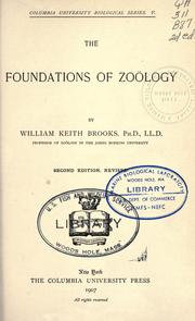 Cover of: The foundations of zoology