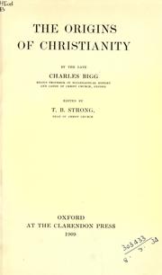 Cover of: The origins of Christianity