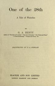 Cover of: One of the 28th: a tale of Waterloo