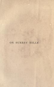 Cover of: On Surrey hills