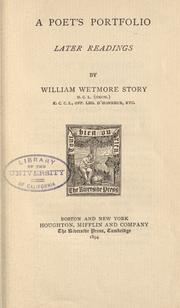Cover of: A poet's portfolio by William Wetmore Story