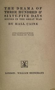 Cover of: The drama of three hundred & sixty-five days: scenes in the great war