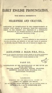 Cover of: [Publications] by Chaucer Society, London