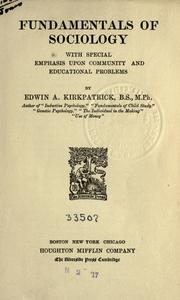 Cover of: Fundamentals of sociology by Edwin A. Kirkpatrick