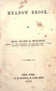 Cover of: Meadow brook by Mary Jane Holmes