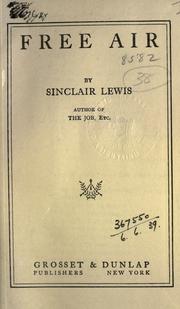 Cover of: Free air. by Sinclair Lewis