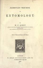 Cover of: Elementary text-book of entomology by William Forsell Kirby, William Forsell Kirby