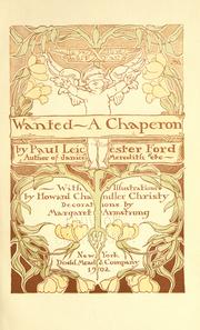 Wanted a chaperon by paul leicester ford #7