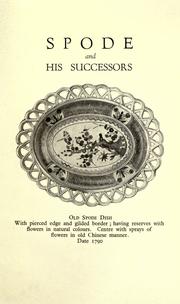 Cover of: Spode and his successors