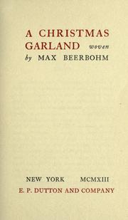 Cover of: A Christmas garland by Sir Max Beerbohm