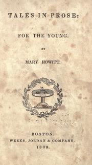 Cover of: Tales in prose by Mary Botham Howitt
