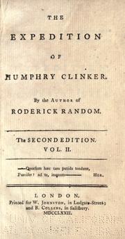 Cover of: The expedition of Humphry Clinker.