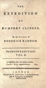 Cover of: The expedition of Humphry Clinker. by Tobias Smollett