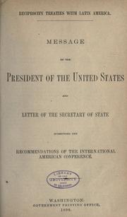 Cover of: Papers relating to the commercial arrangement between the United States of America and the United States of Brazil.