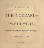 Cover of: A memoir of the Goddards of North Wilts