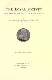 Cover of: The Royal Society by Huggins, William Sir