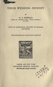 Cover of: Their wedding journey, with an additional chapter on Niagara revisited by William Dean Howells