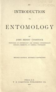 Cover of: An introduction to entomology. by John Henry Comstock