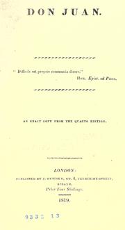 Don Juan by Lord Byron