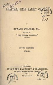 Cover of: Chapters from family chests by Edward Walford, Edward Walford