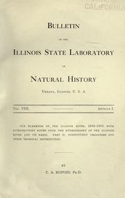 Cover of: The plankton of the Illinois river, 1894-1899: with introductory notes upon the hydrography of the Illinois river and its basin.